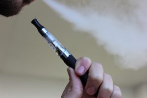 A person vaping