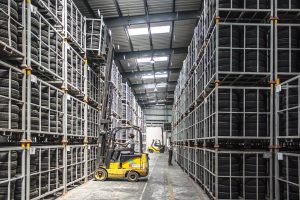 a forklift operator in a warehouse