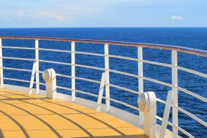 the deck of a cruise ship