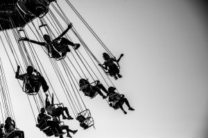 riders on a carousel 