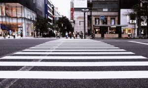 A city crosswalk